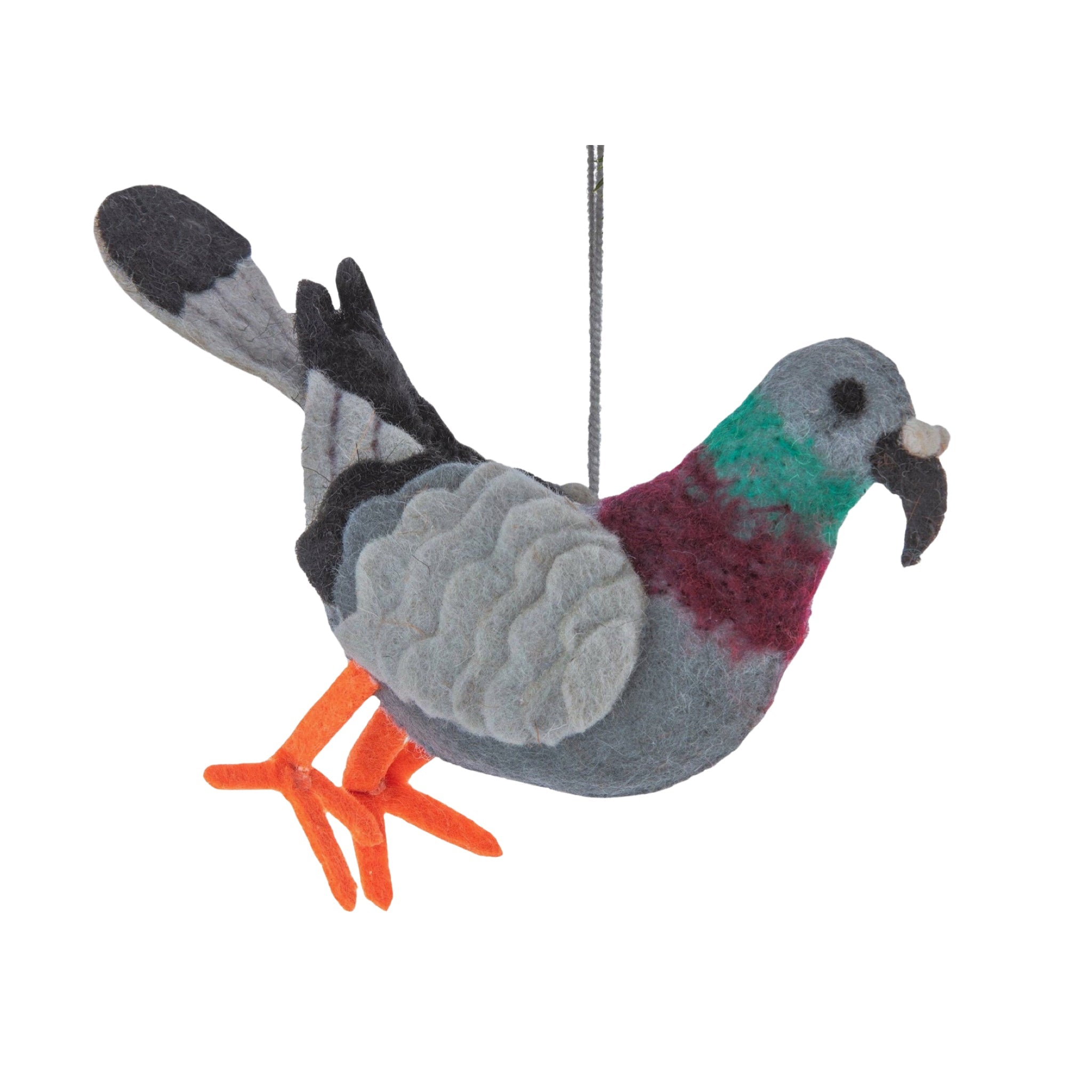 Pigeon Felt Ornament - bubblegum market