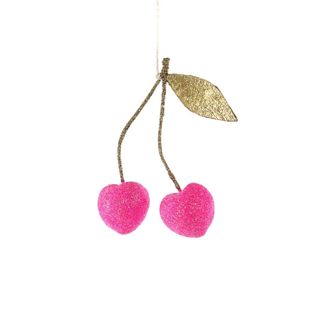 pink-cherry-hearts-gold-foil-leaf-ornament-modern-cody-foster-christmas