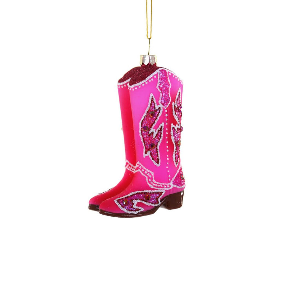 Pink Cowgirl Boots Ornament 3.5" - bubblegum market