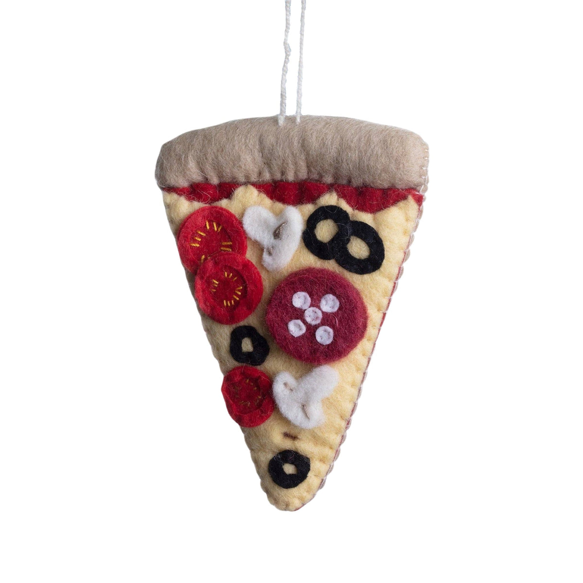 Pizza Slice Felt Ornament - bubblegum market