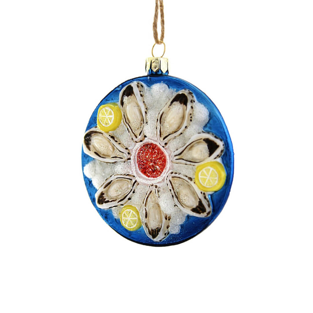 Plate of Oysters Ornament 3.25" - bubblegum market