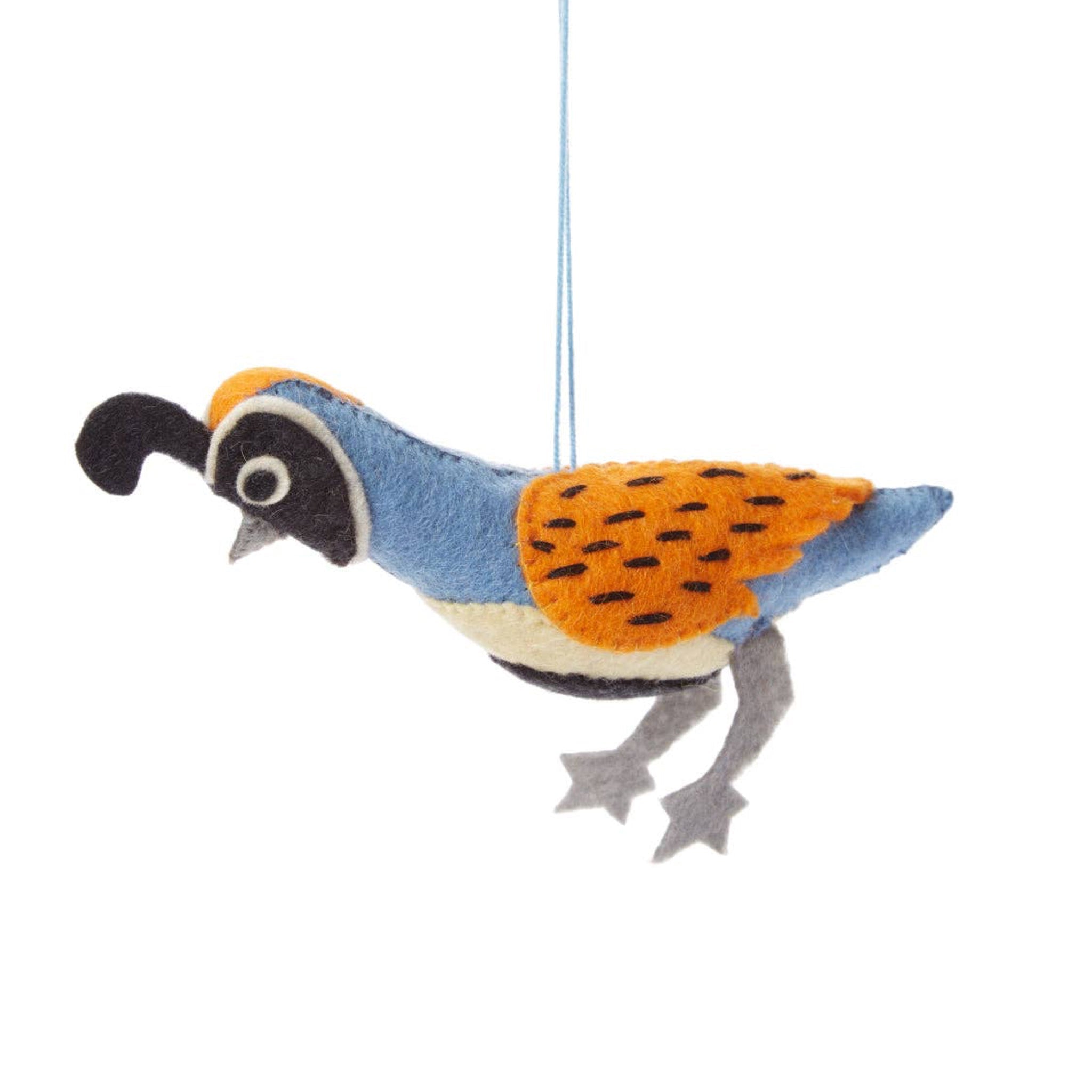 Quail Felt Ornament - bubblegum market
