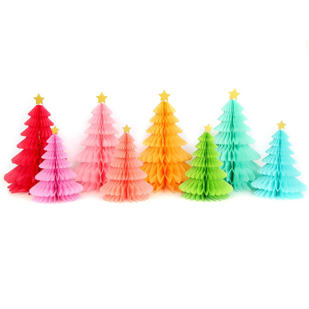 Rainbow Honeycomb Holiday Tree Set - bubblegum market