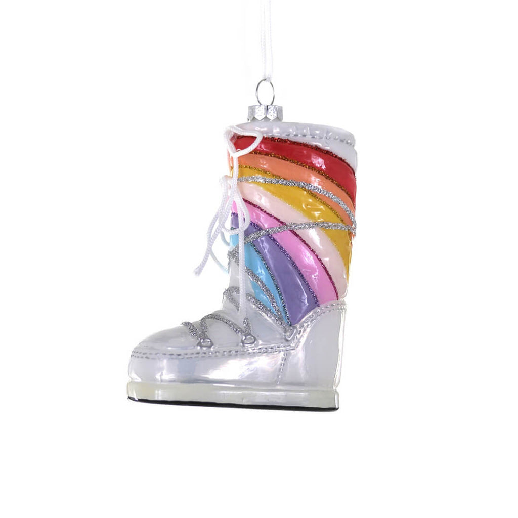Rainbow Moon Boot Ornament 4" - bubblegum market