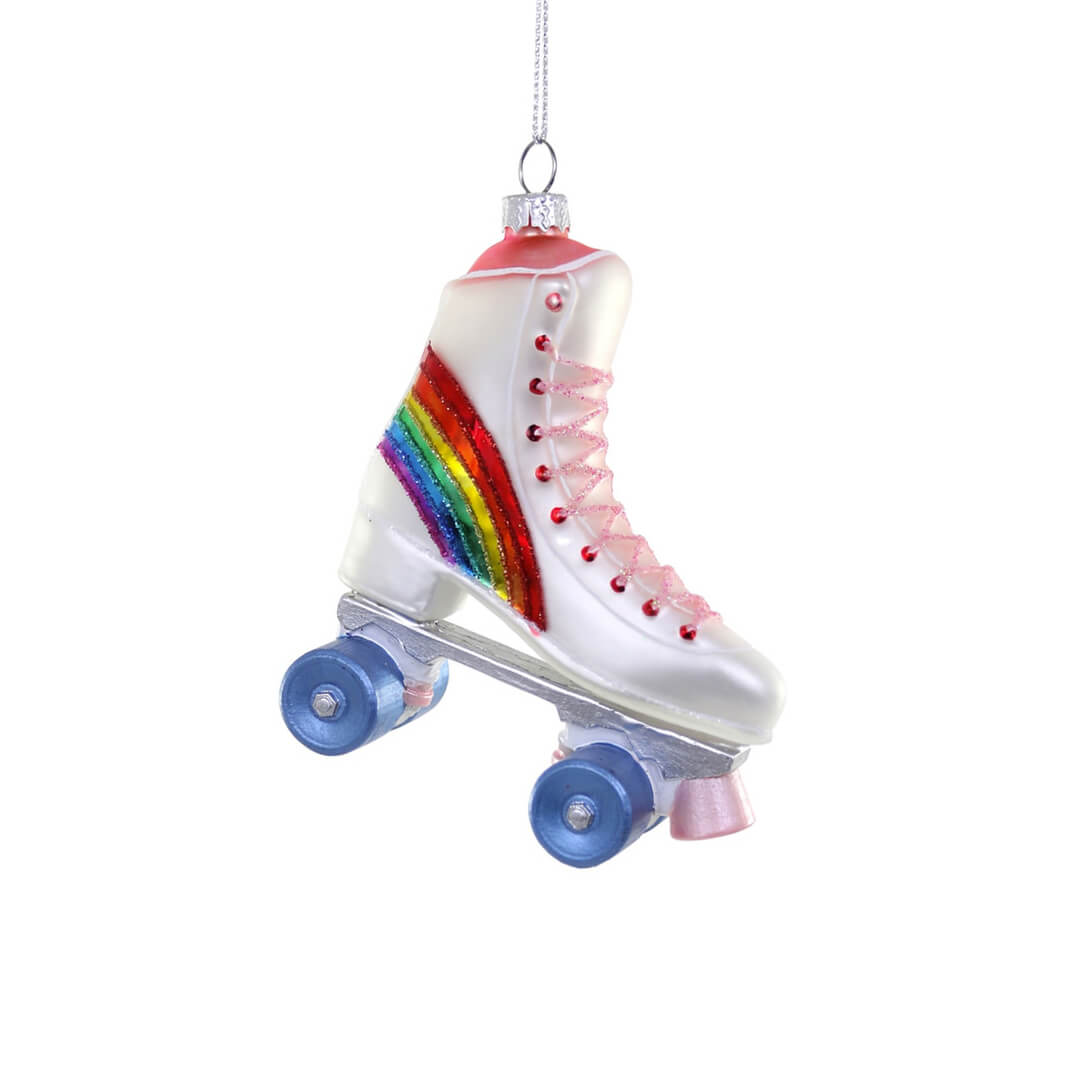 Rainbow Roller Skate Ornament 3.75" - bubblegum market