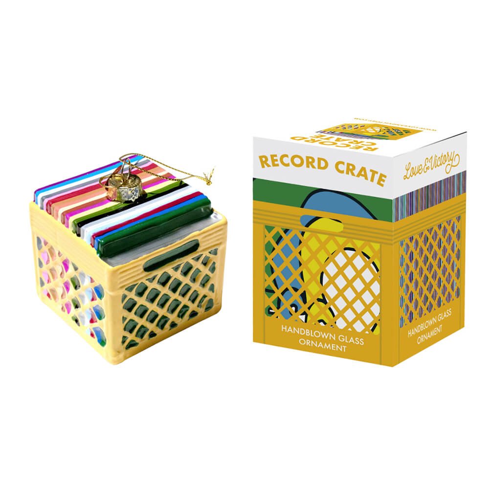 Record Crate Ornament 3" - bubblegum market