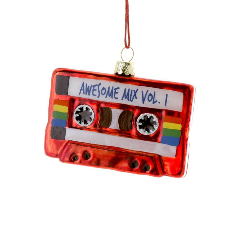 Red Awesome Mixed Tape Ornament 3.25" - bubblegum market