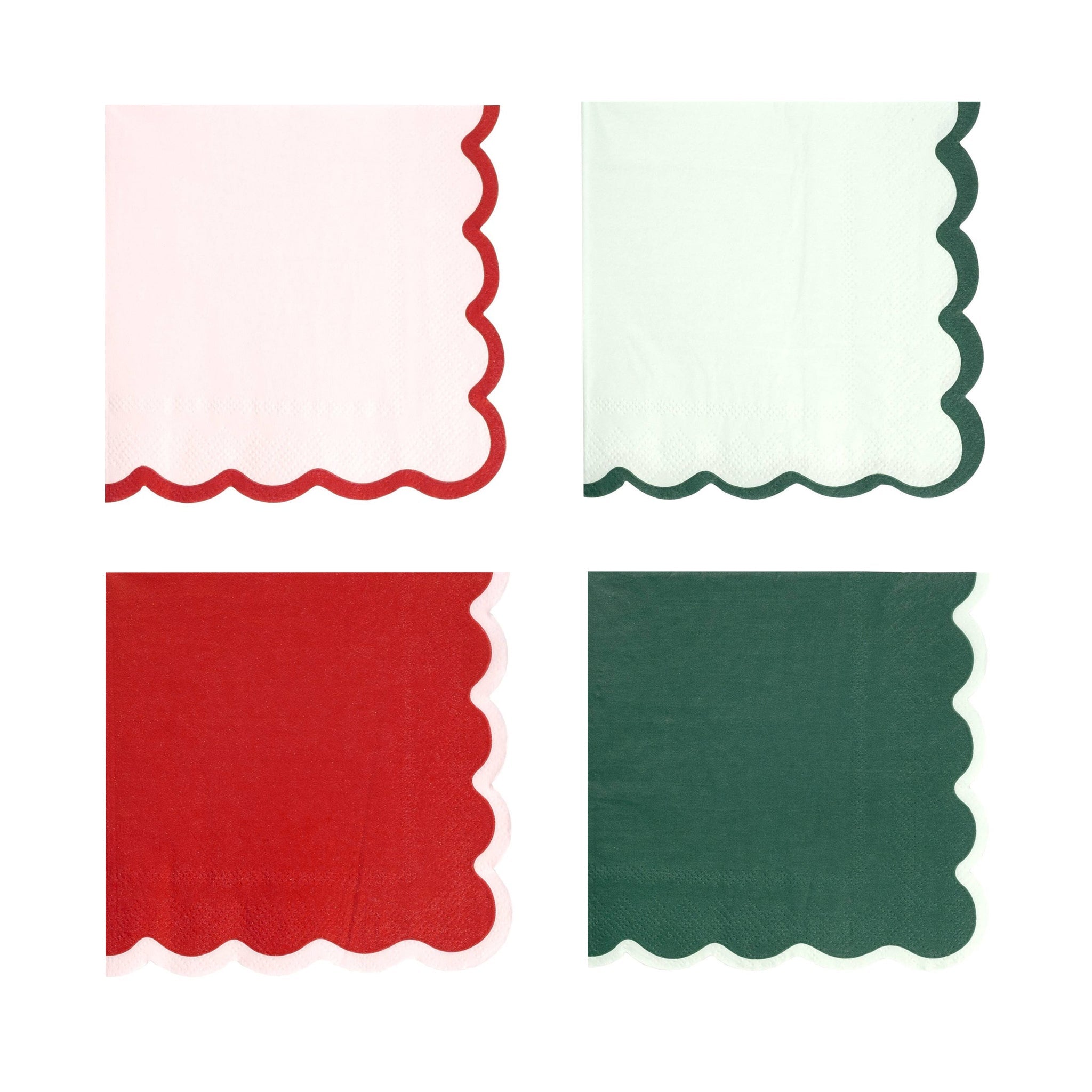 Red & Green Holiday Cheer Cocktail Napkins - bubblegum market