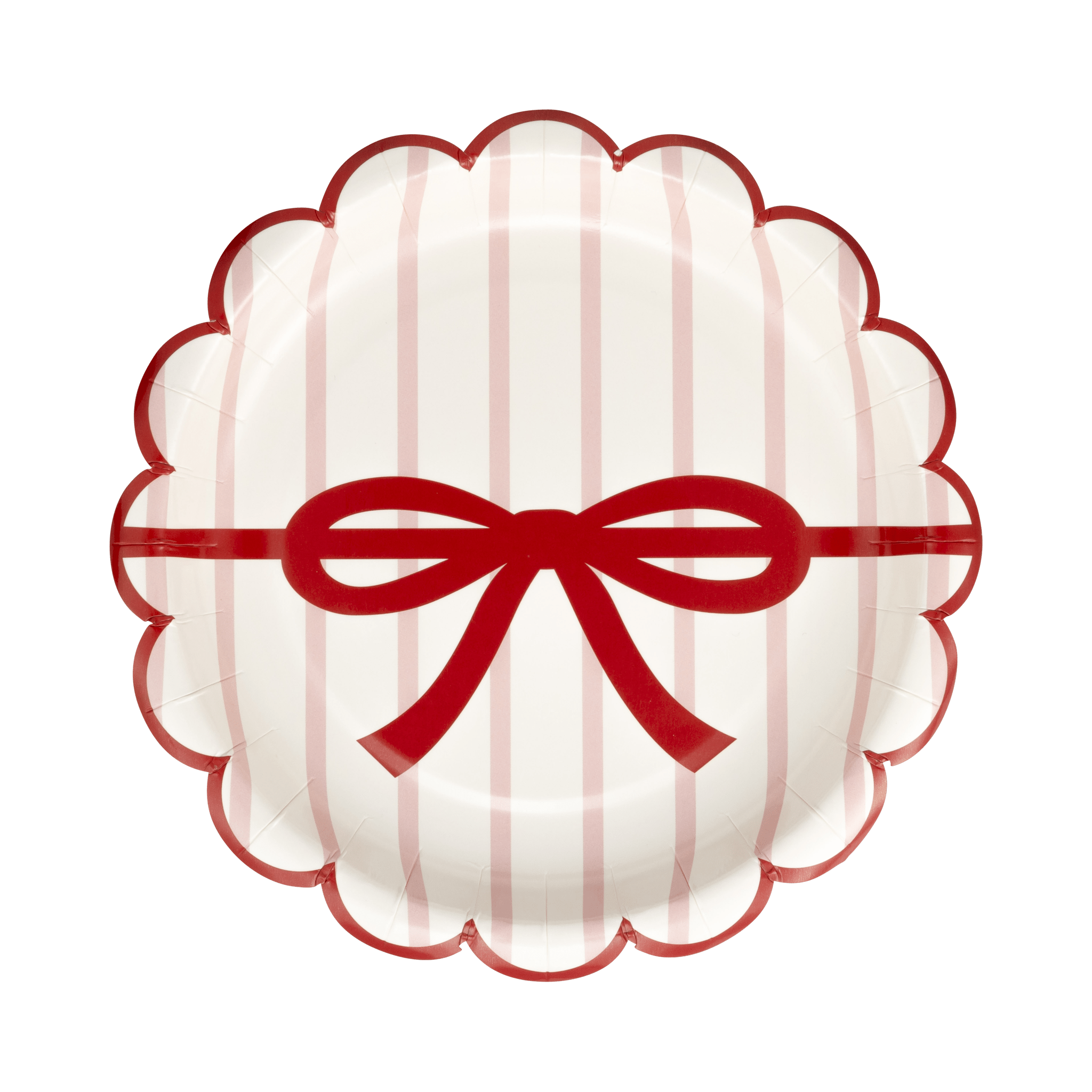 Red & Pink / Green & Mint Bow Plates 7" - bubblegum market