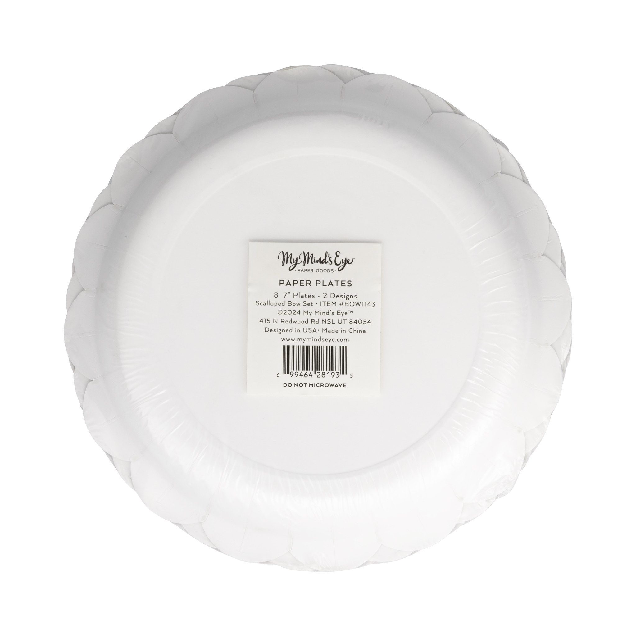 Red & Pink / Green & Mint Bow Plates 7" - bubblegum market