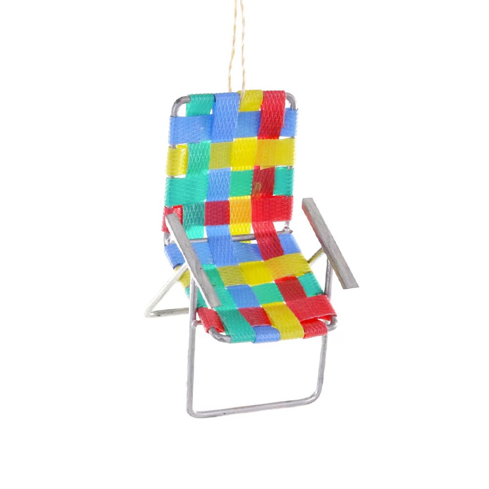 Retro Lawn Chair Ornament 3.75" - bubblegum market