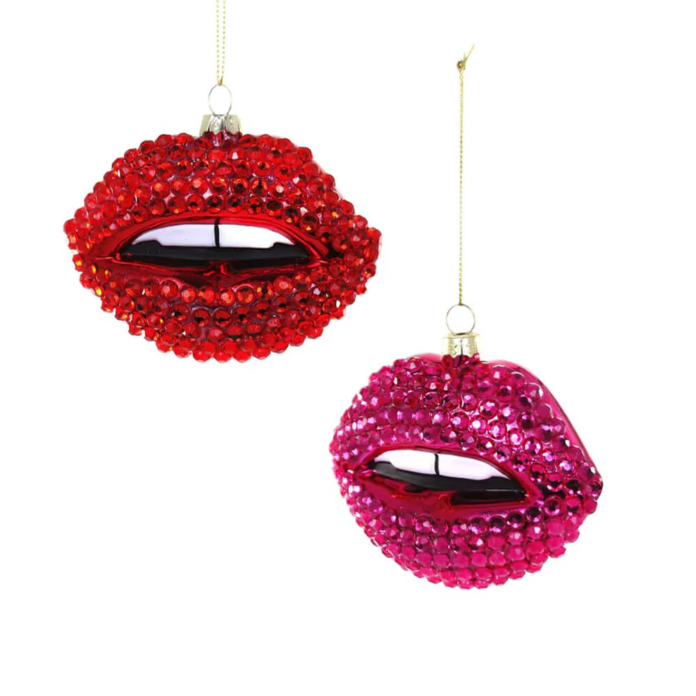 rhinestone-lips-pink-red-ornament-cody-foster-christmas