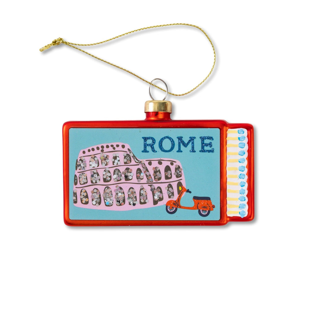 Rome Matchbook Ornament 3.5" - bubblegum market