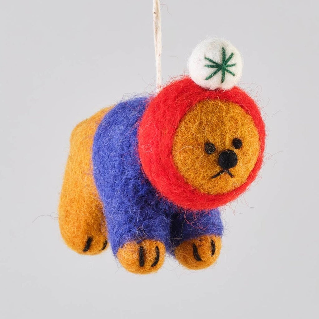 'Ronnie' Hanging Felt Ornament - bubblegum market