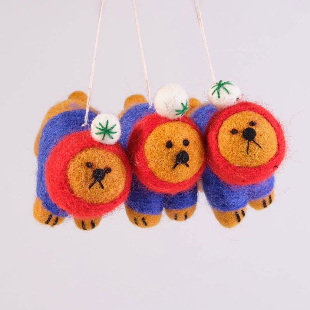 'Ronnie' Hanging Felt Ornament - bubblegum market