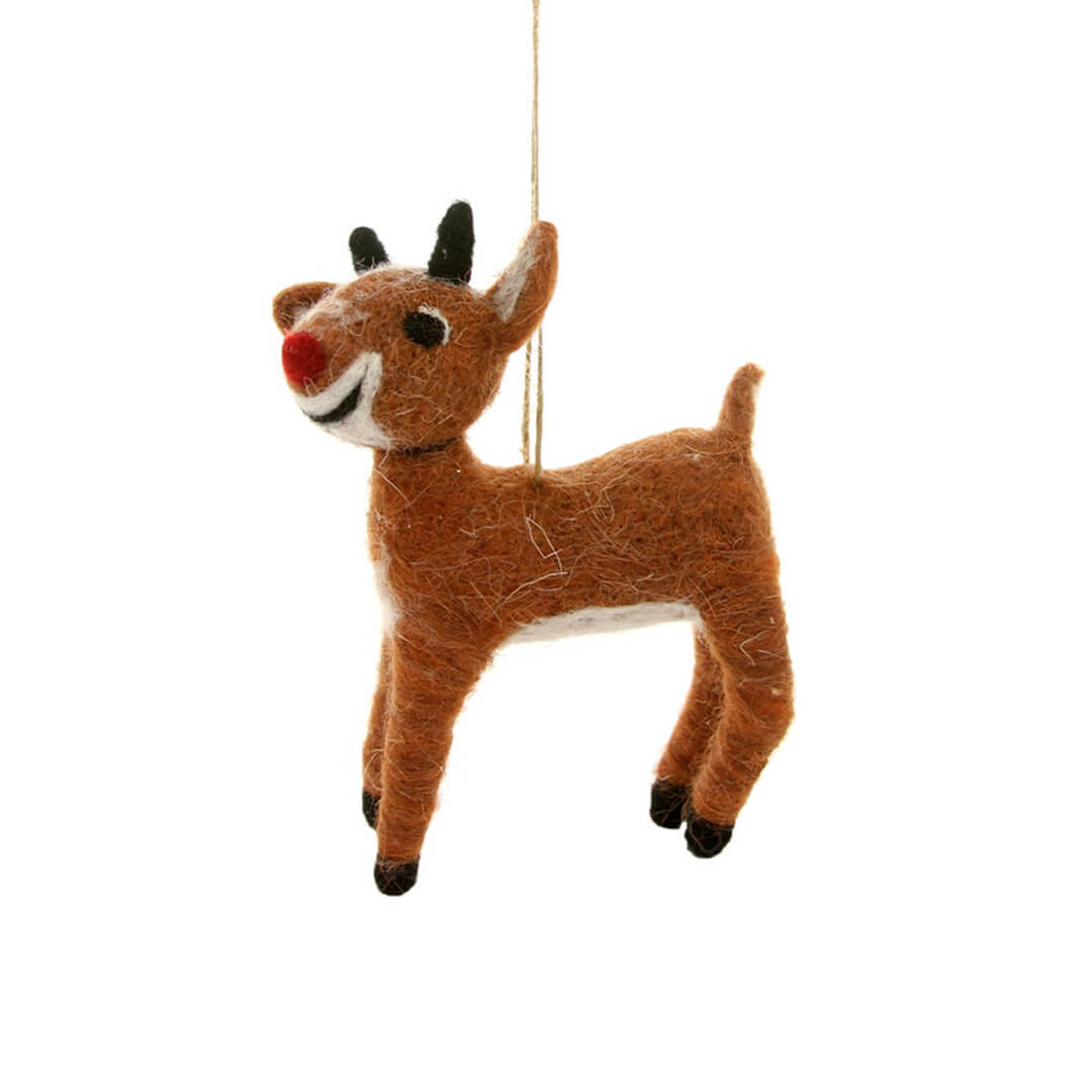 Rudolph Felt Ornament 5.25