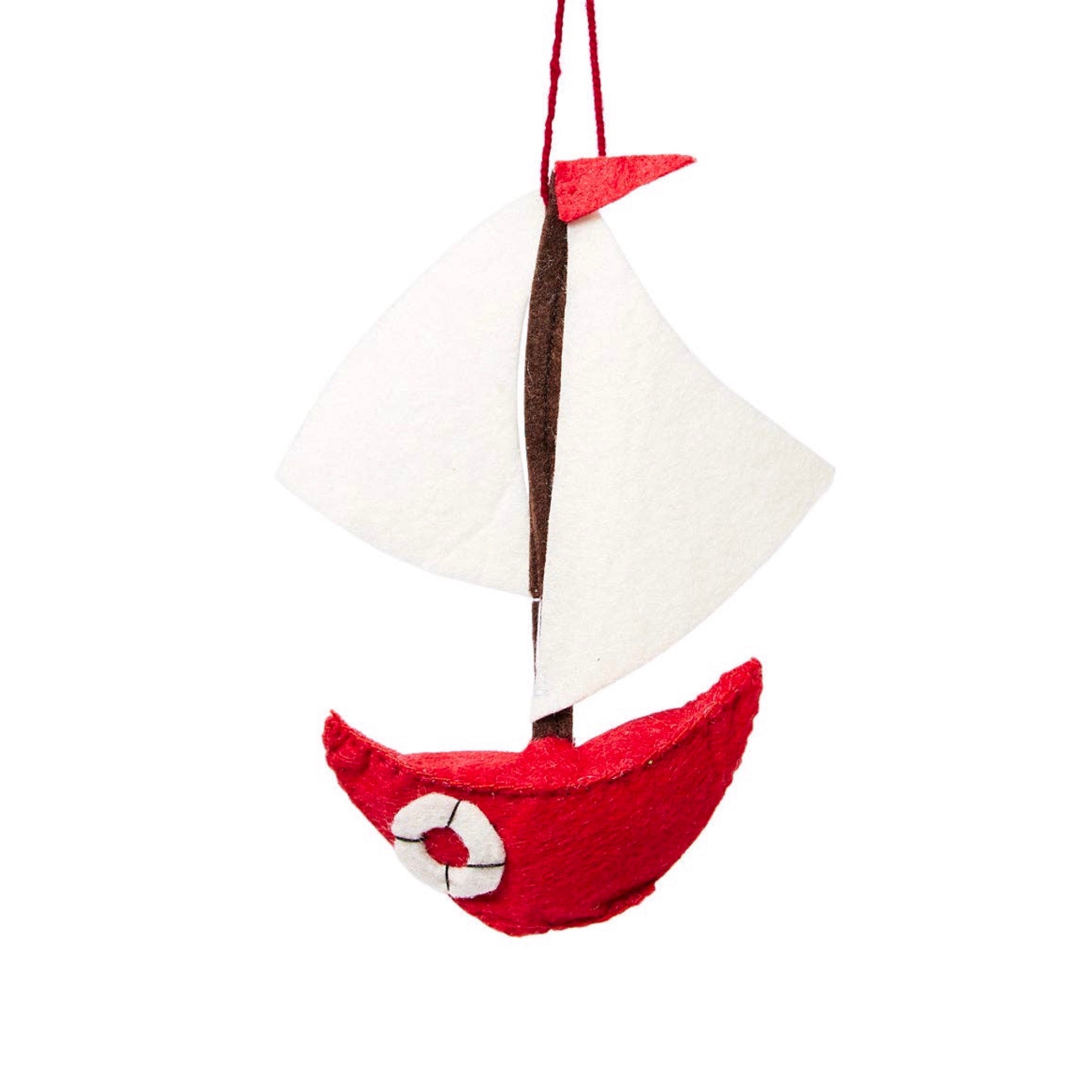 Sailboat Felt Ornament - bubblegum market