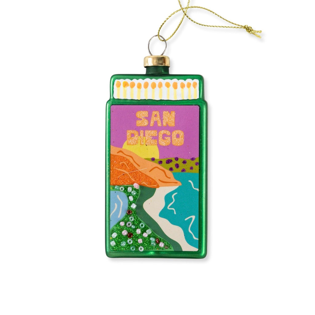 San Diego Matchbook Ornament 3.5" - bubblegum market