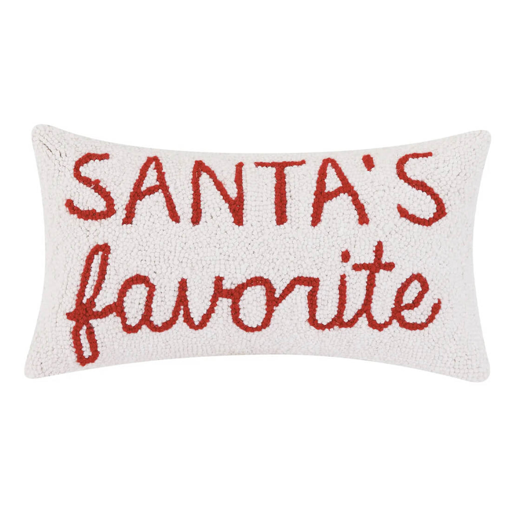 Santa's Favorite Hook Pillow - bubblegum market