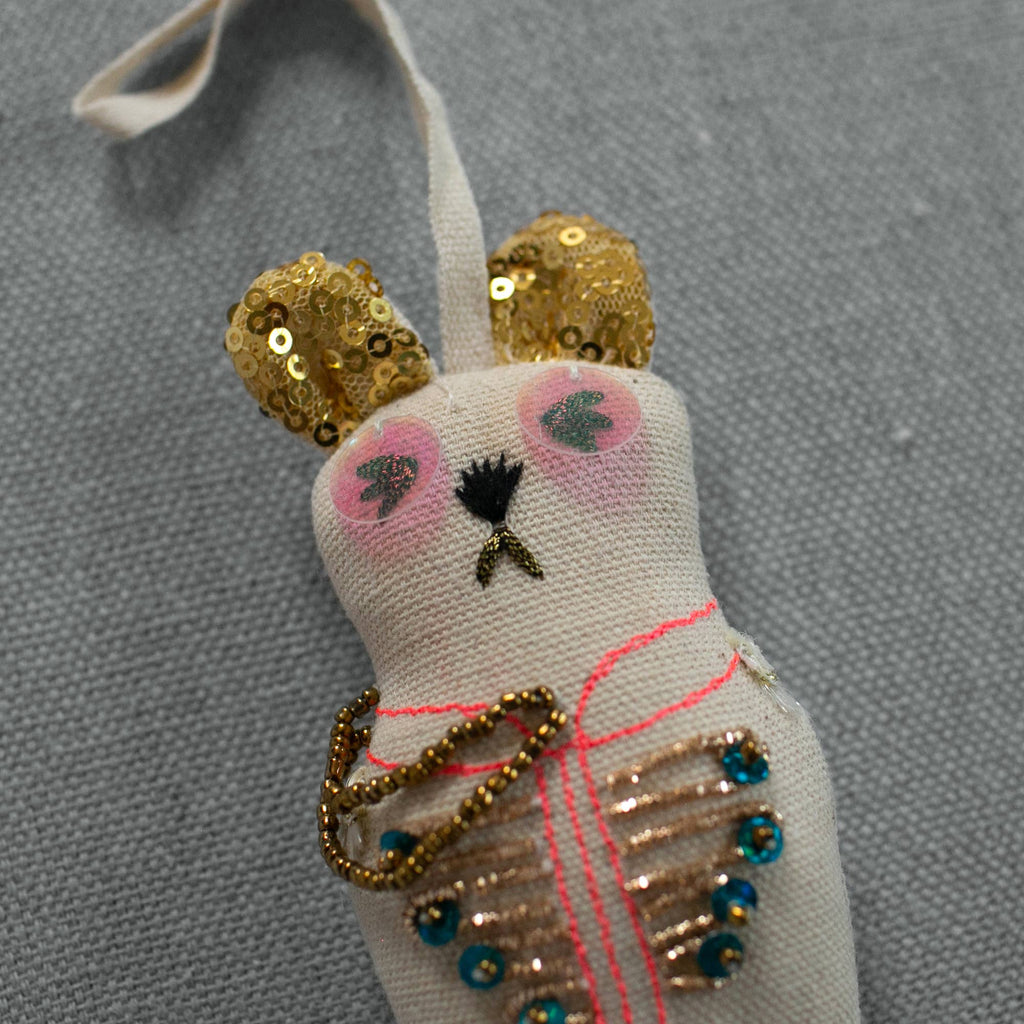 Sargent Pepper Bear Cotton - Filled Ornament - bubblegum market