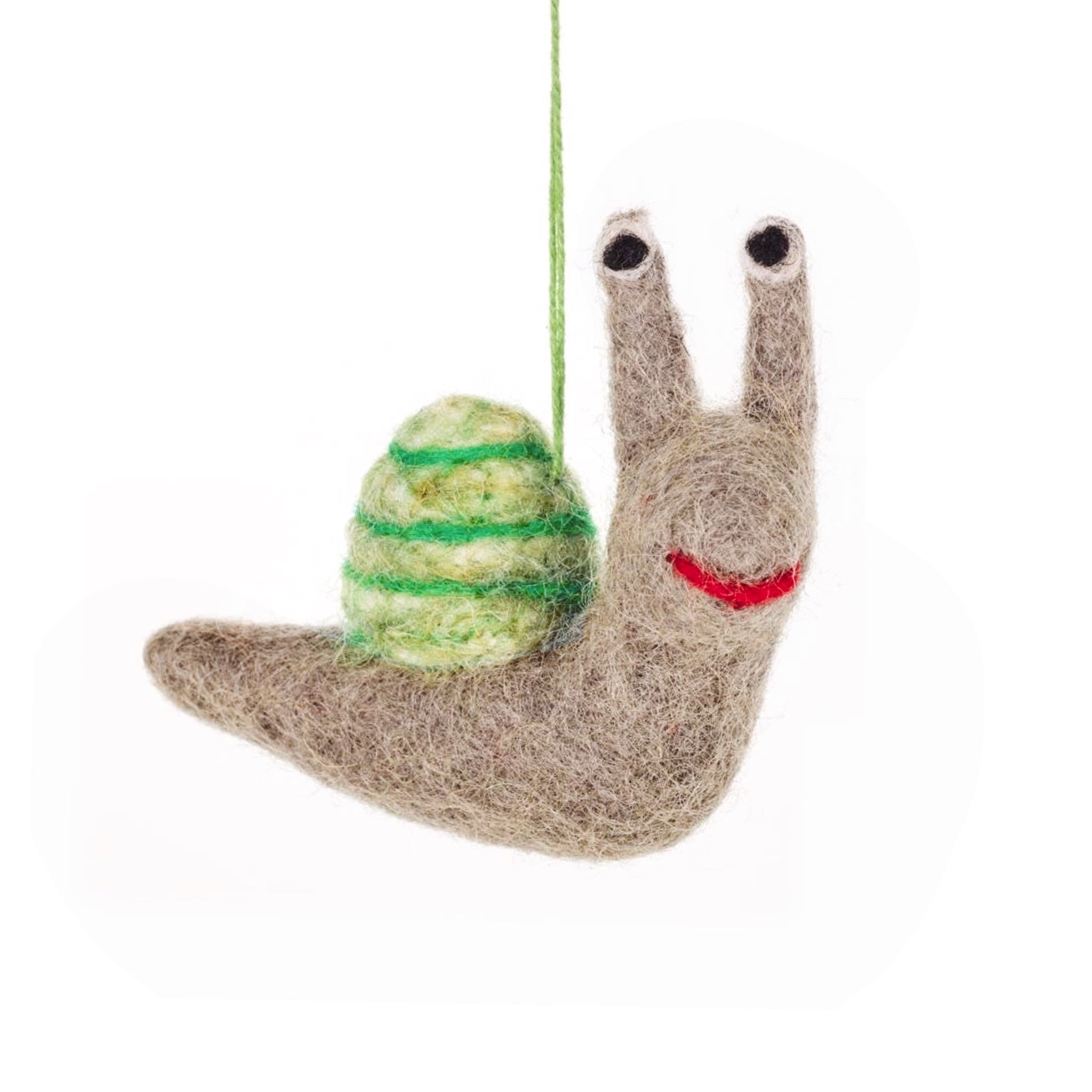 Shelby the Snail Felt Ornament 2.75" - bubblegum market