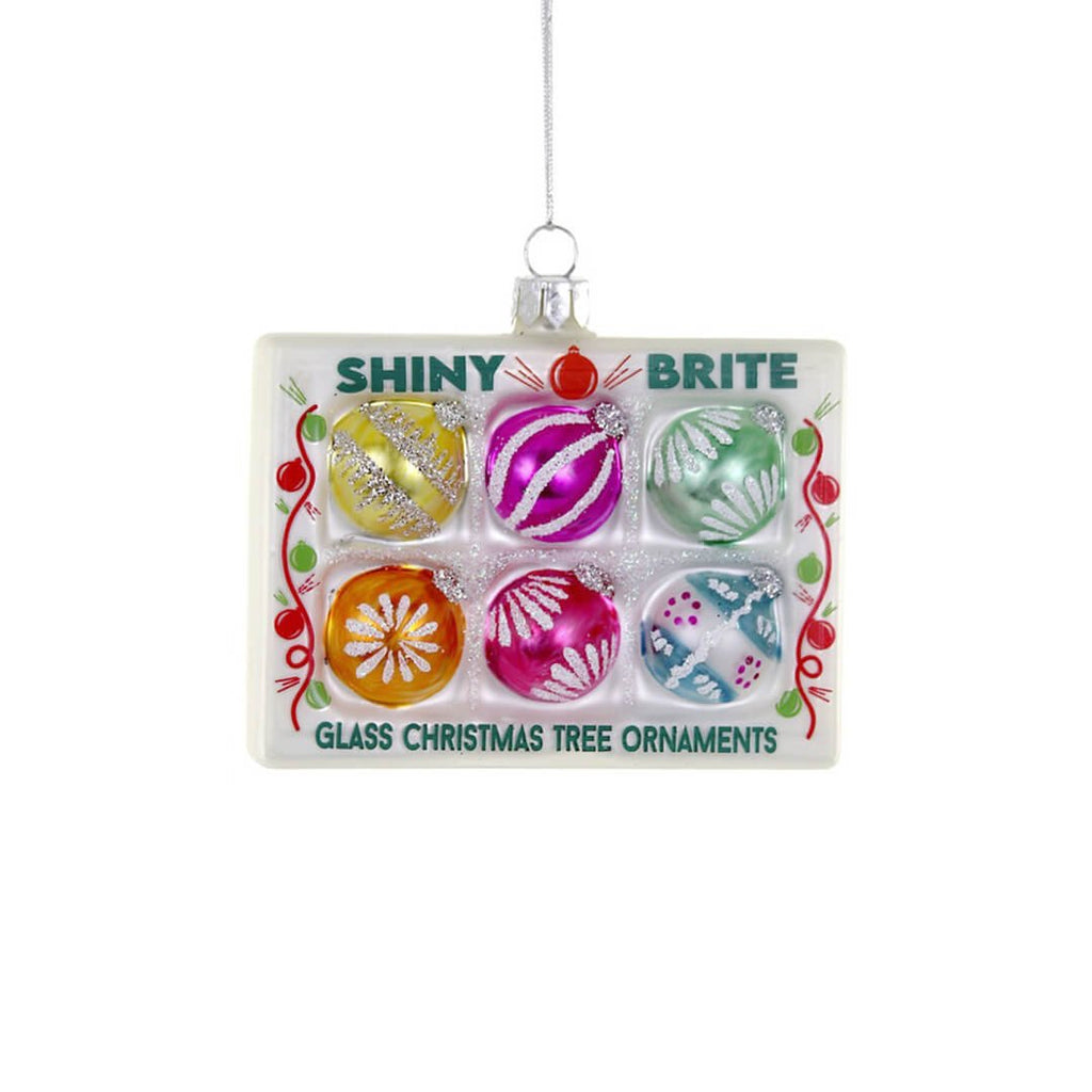 Shiny Bright Xmas Ornament Box Ornament 3.25" - bubblegum market