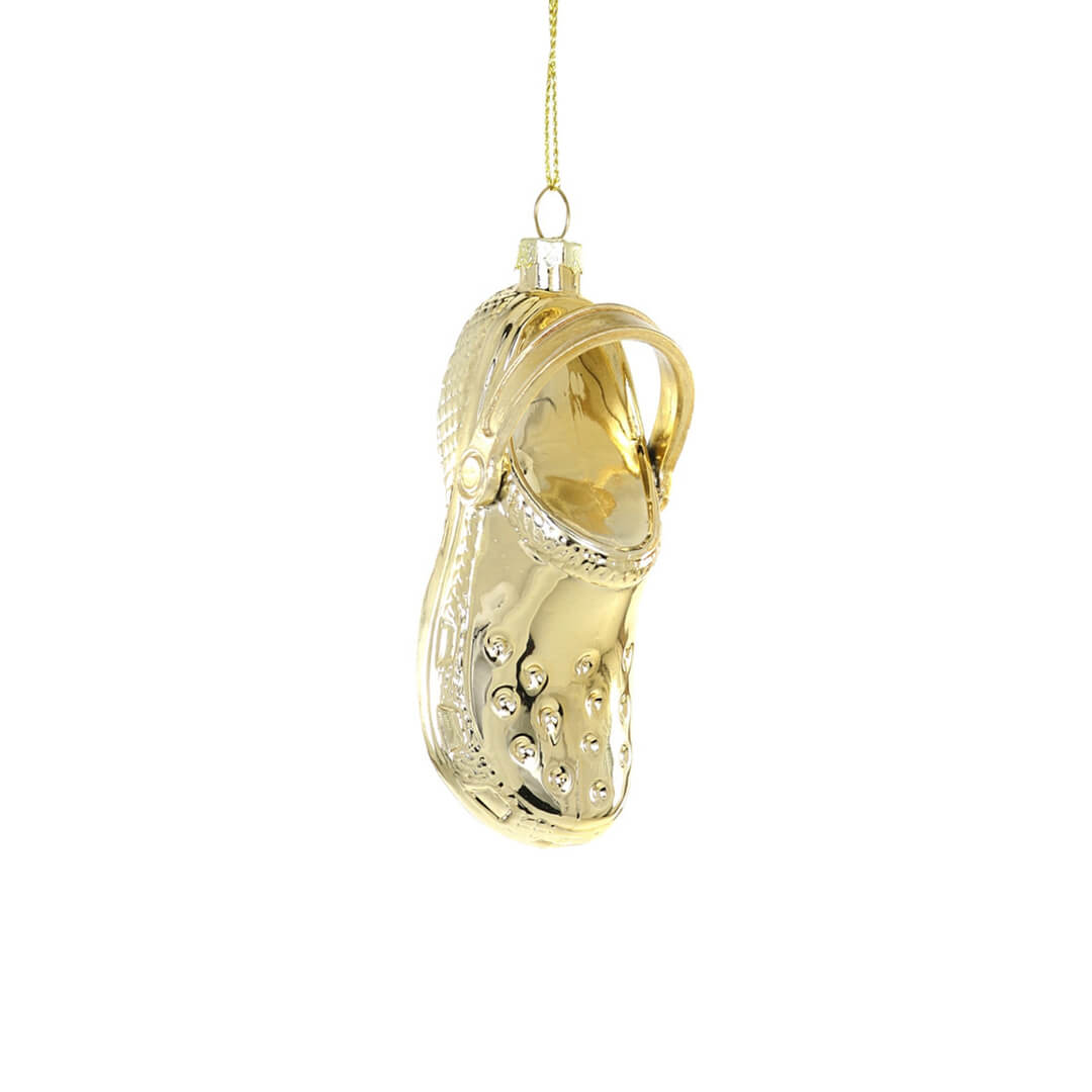 shiny-gold-clog-croc-sandal-shoe-ornament-modern-cody-foster-christmas