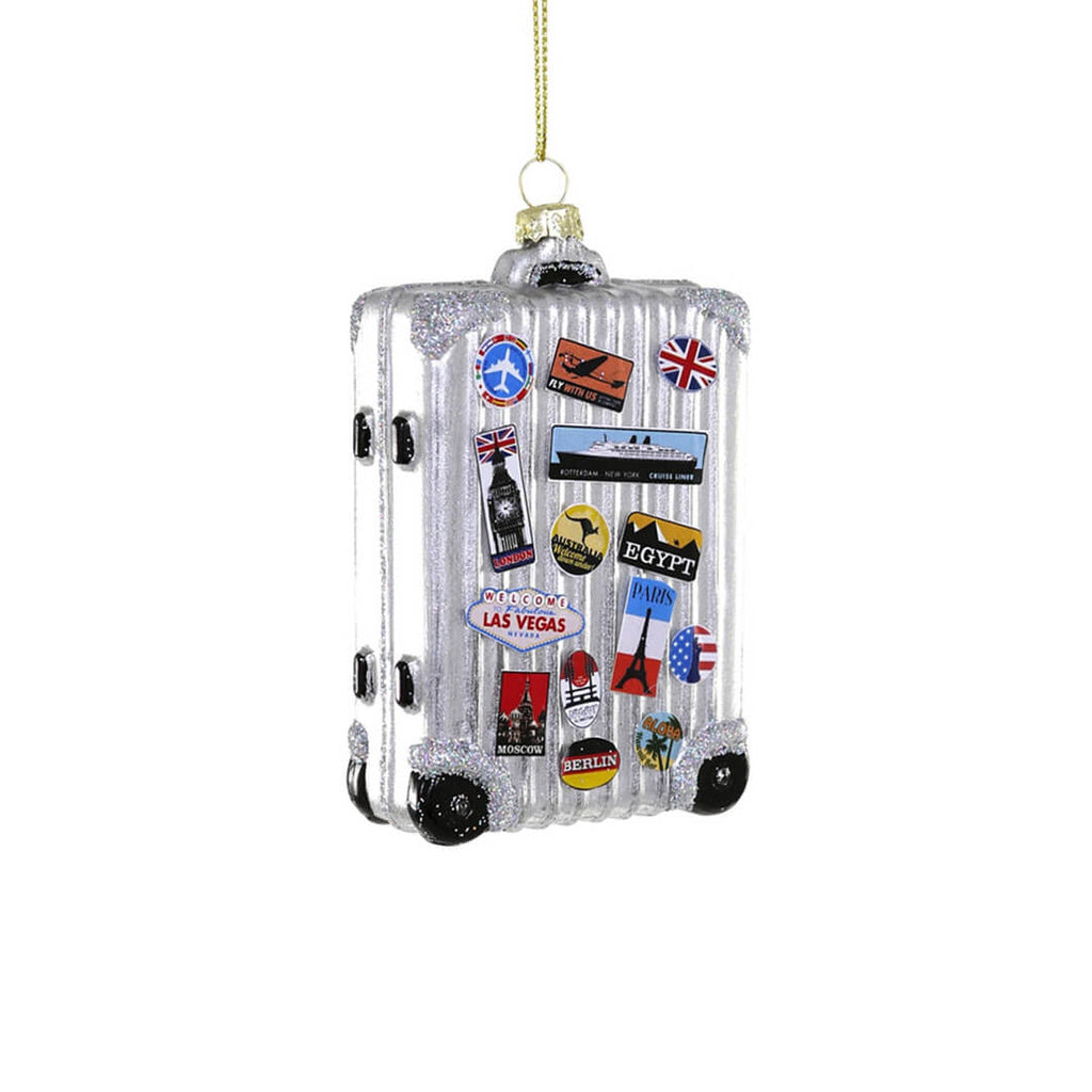 silver-jetsetter-suitcase-ornament-travel-stickers-paris-las-vegas-uk-egypt-cody-foster-christmas
