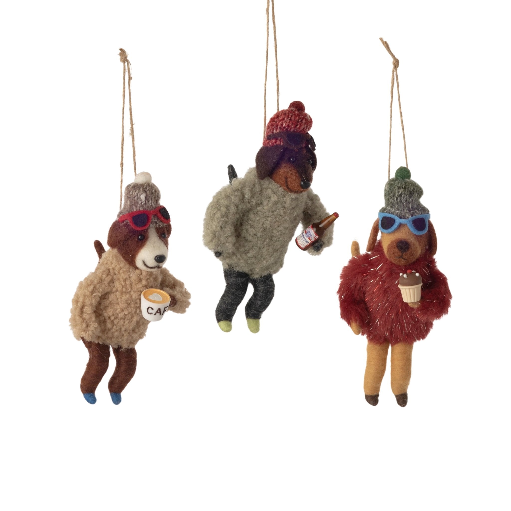 Ski Break Dog Ornament 6.5" - bubblegum market