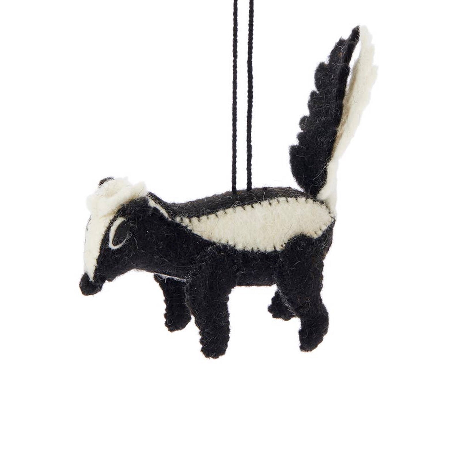 Skunk Felt Ornament - bubblegum market