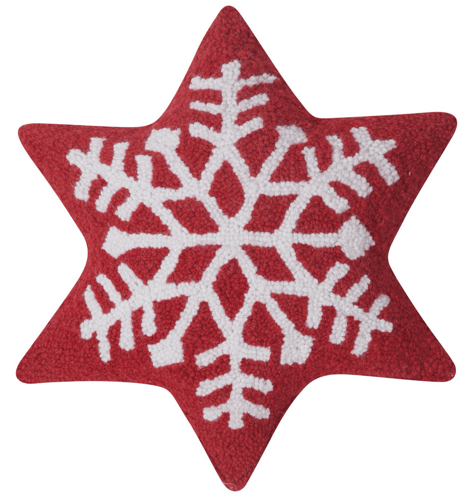 Snowflake - Shaped Hook Pillow - bubblegum market