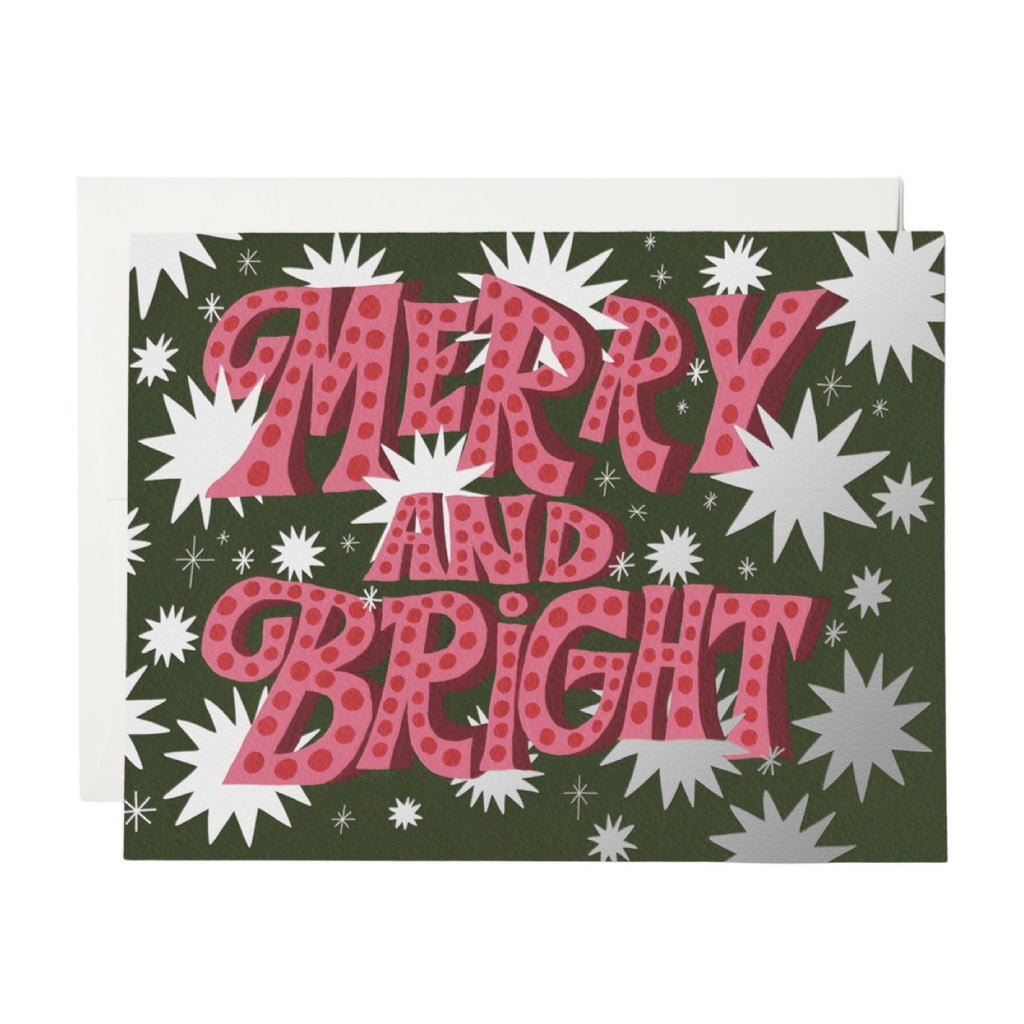 Sparkling Merry & Bright Holiday Greeting Card Boxed Set - bubblegum market