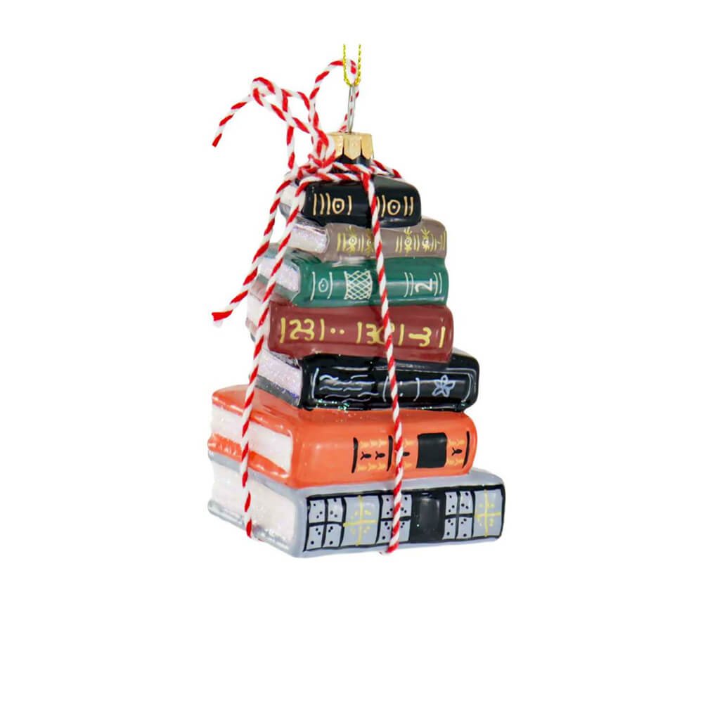 Stacked Tomes Traditional Ornament 3.5" - bubblegum market