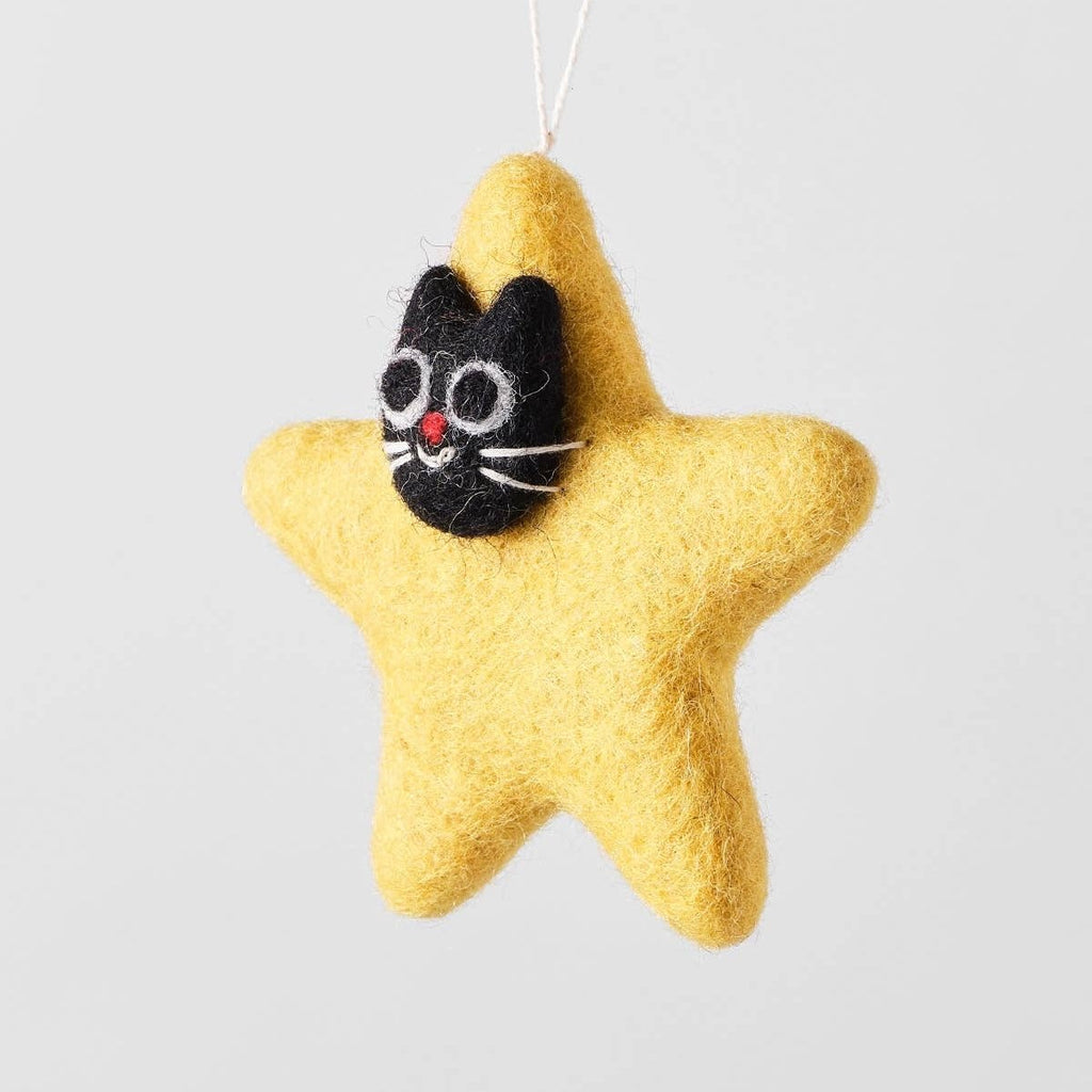 'Stella' Hanging Felt Ornament - bubblegum market