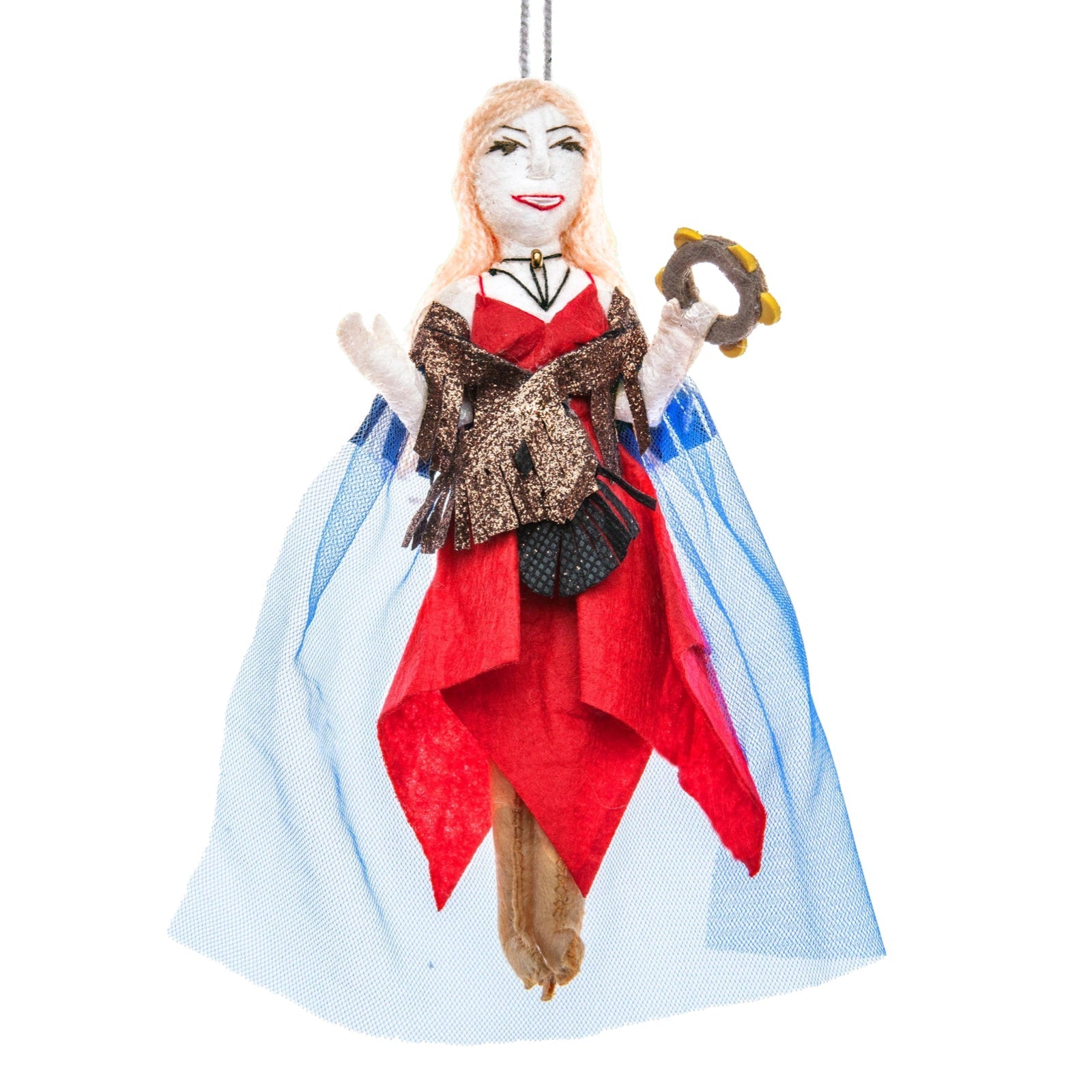 Stevie Nicks Felt Ornament - bubblegum market