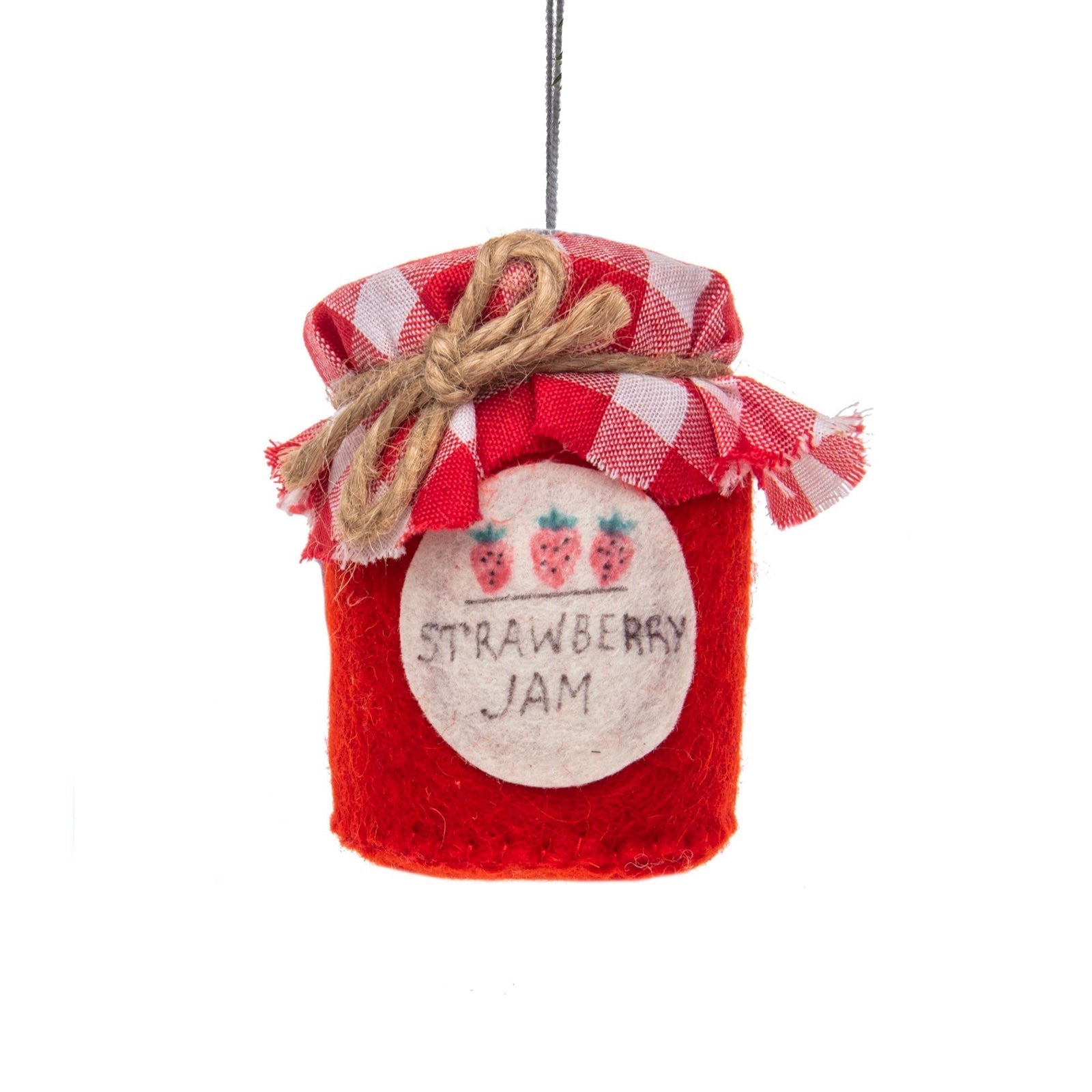 Strawberry Jam Felt Ornament - bubblegum market