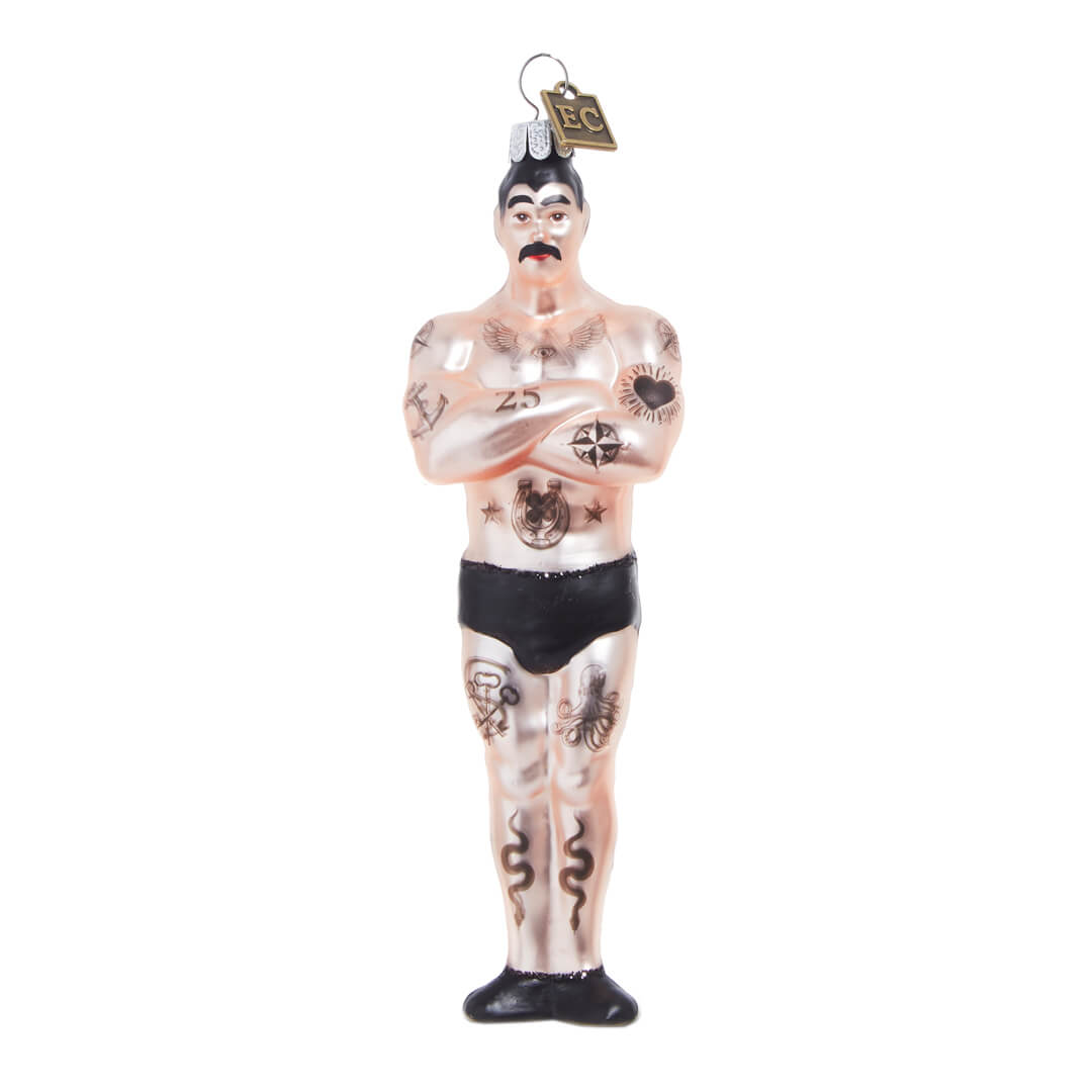 tattooed-man-ornament-raz-imports-christmas
