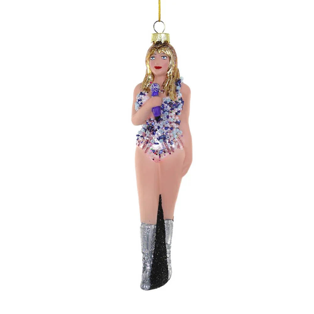 Taylor Swift w/ Mic Ornament 6.5" - bubblegum market