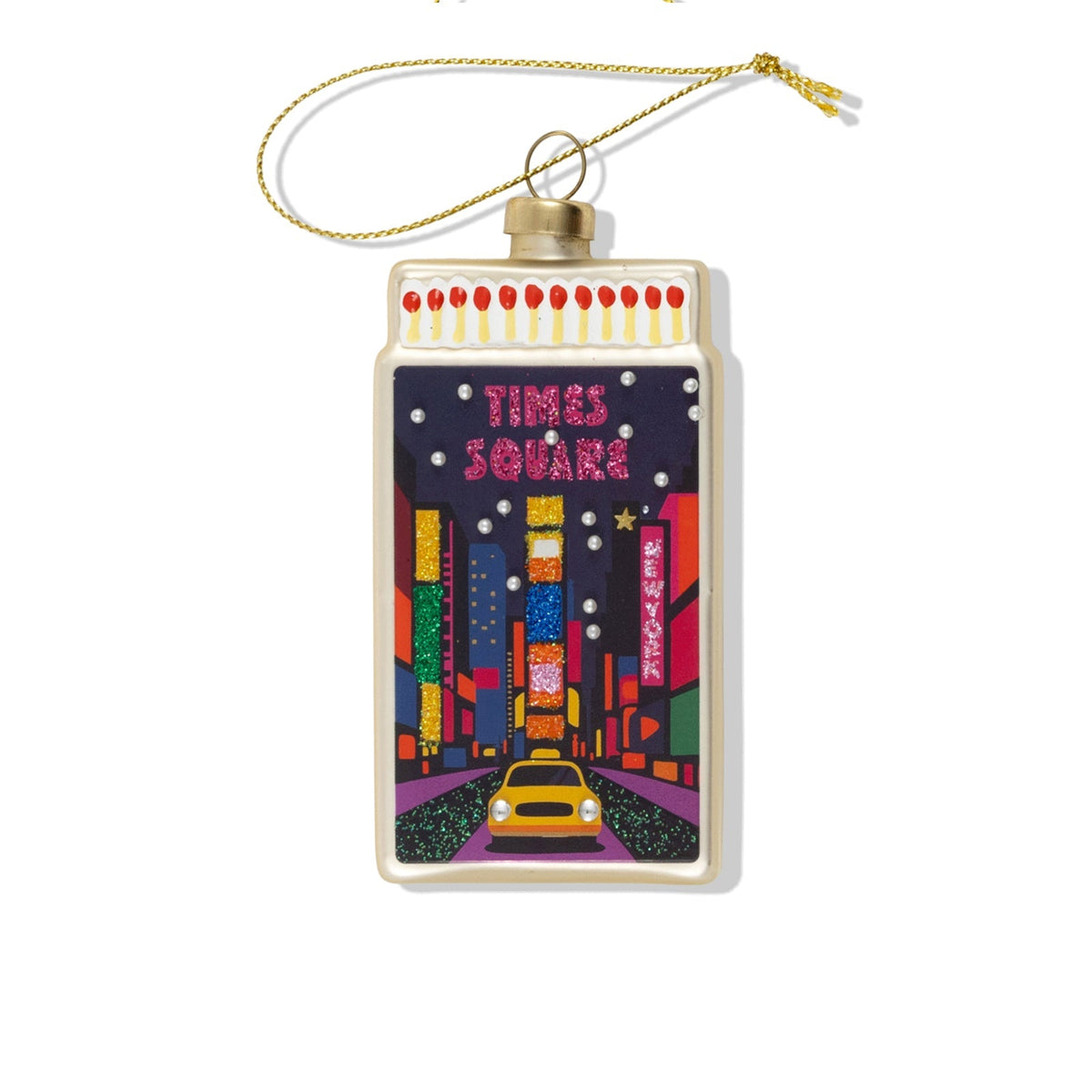 Times Square Matchbook Ornament 3.5" - bubblegum market
