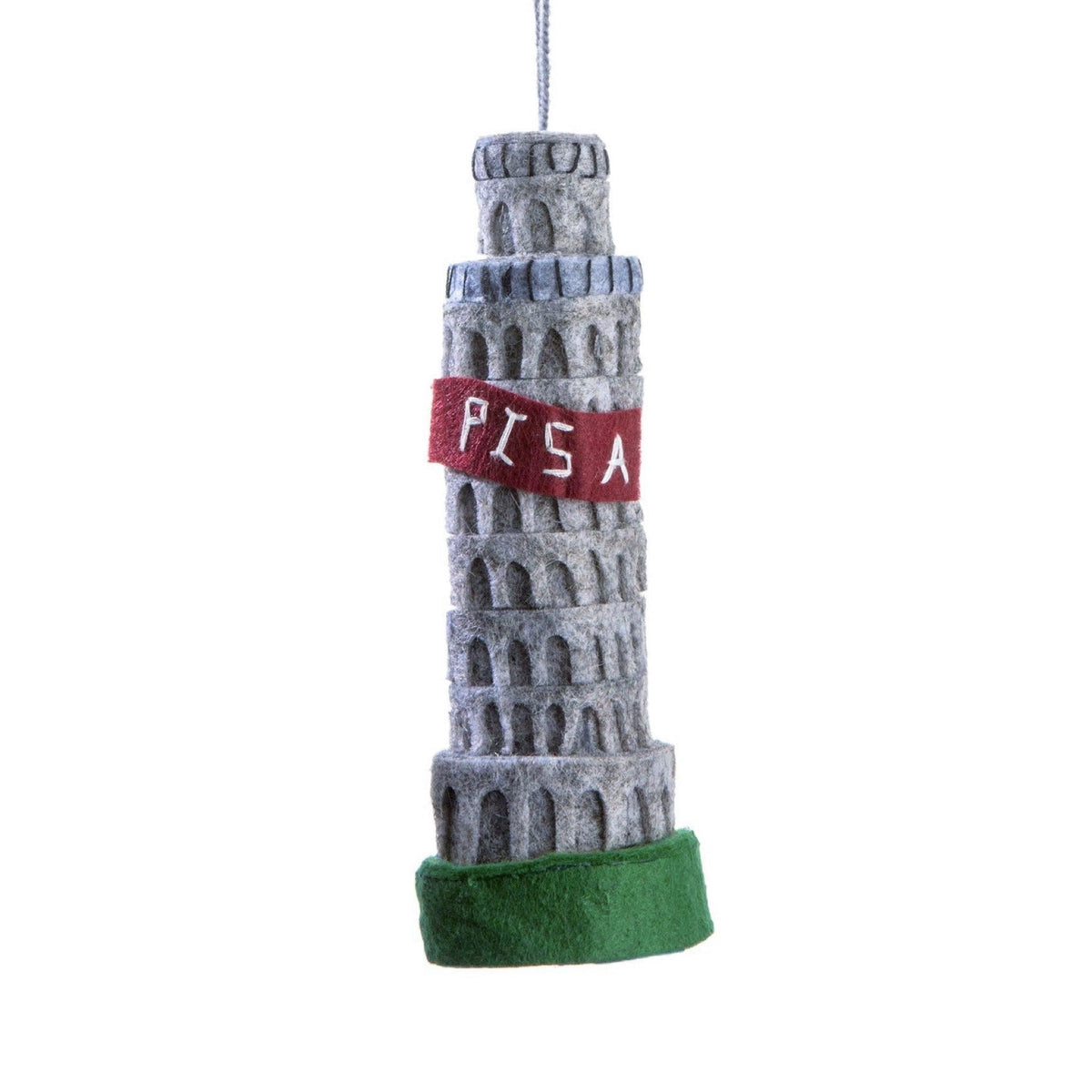 Tower of Pisa Felt Ornament - bubblegum market