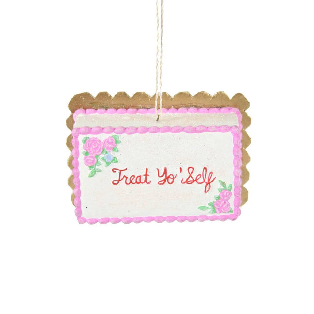 Treat Yo Self Sheet Cake Ornament 4.25" - bubblegum market