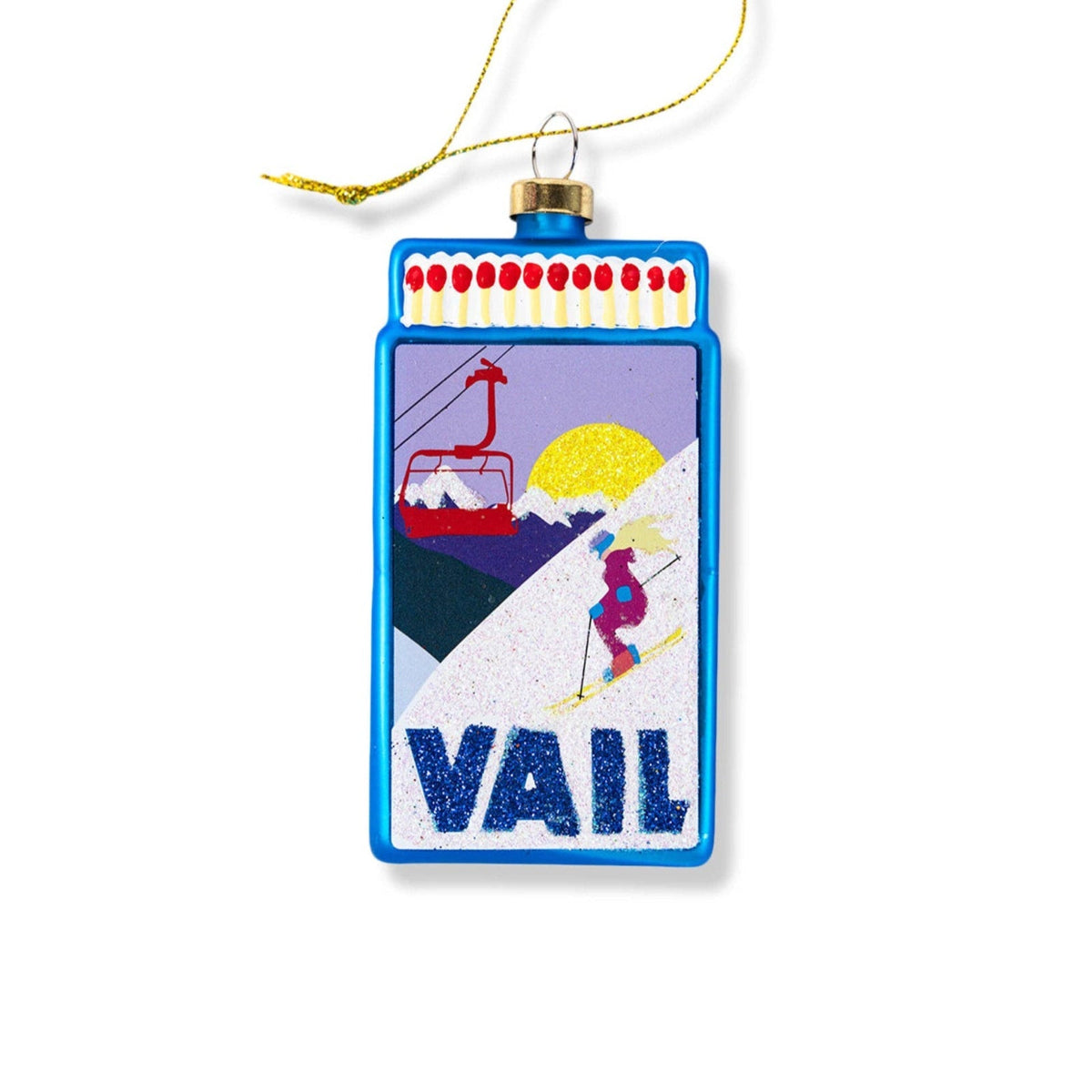 Vail Matchbook Ornament 3.5" - bubblegum market