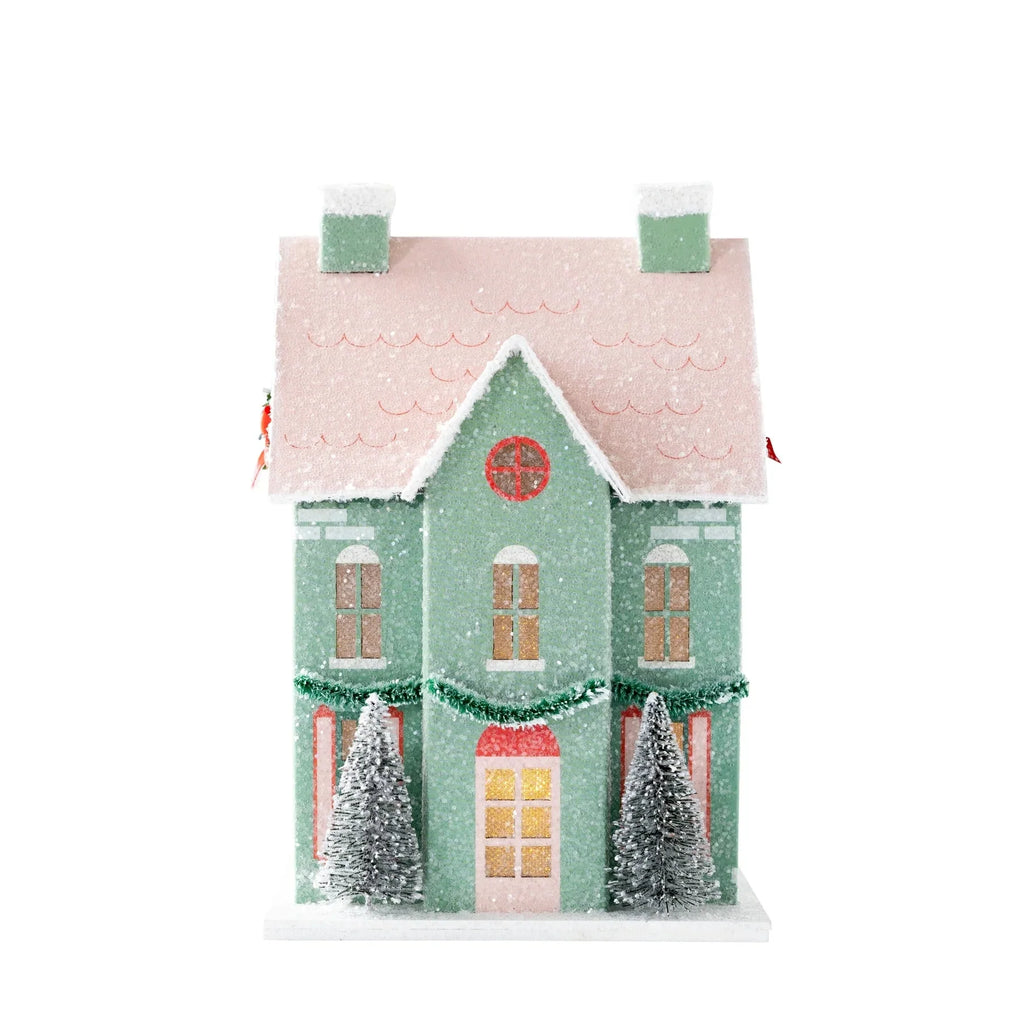 Village Christmas Paper House Decoration - bubblegum market