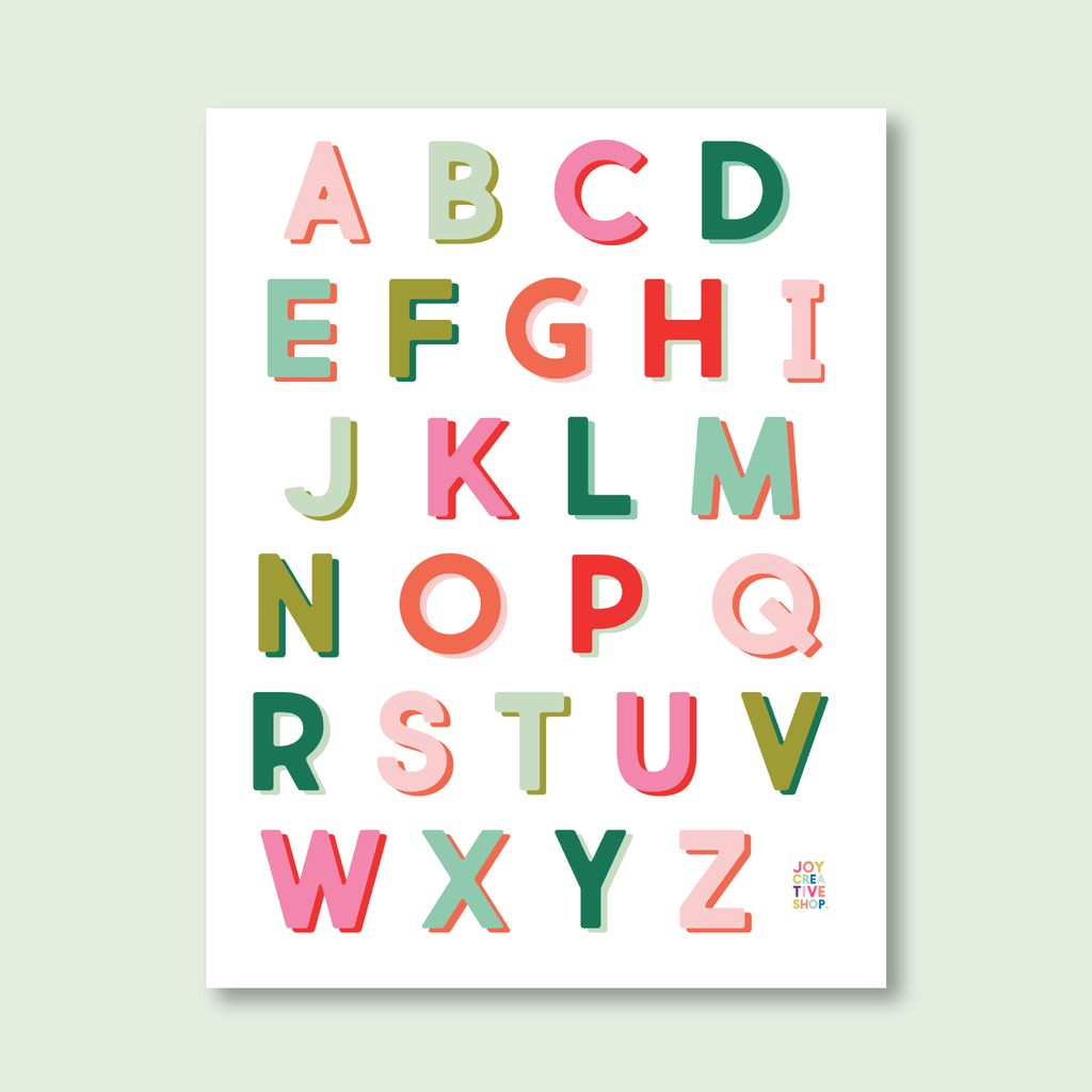 Vinyl Alphabet Sticker Sheet: Holiday - bubblegum market