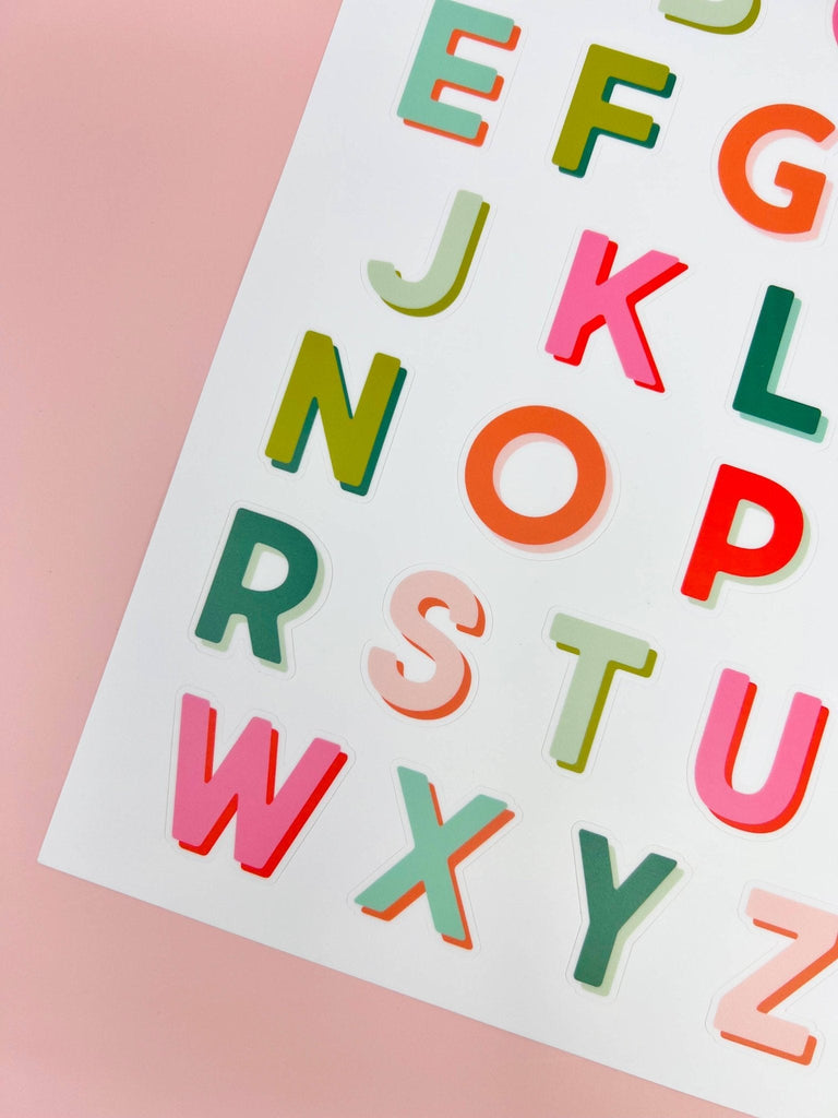 Vinyl Alphabet Sticker Sheet: Holiday - bubblegum market