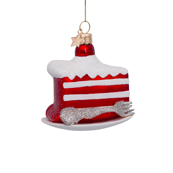 Christmas Cake Acrylic Ornament - Fleurty Girl