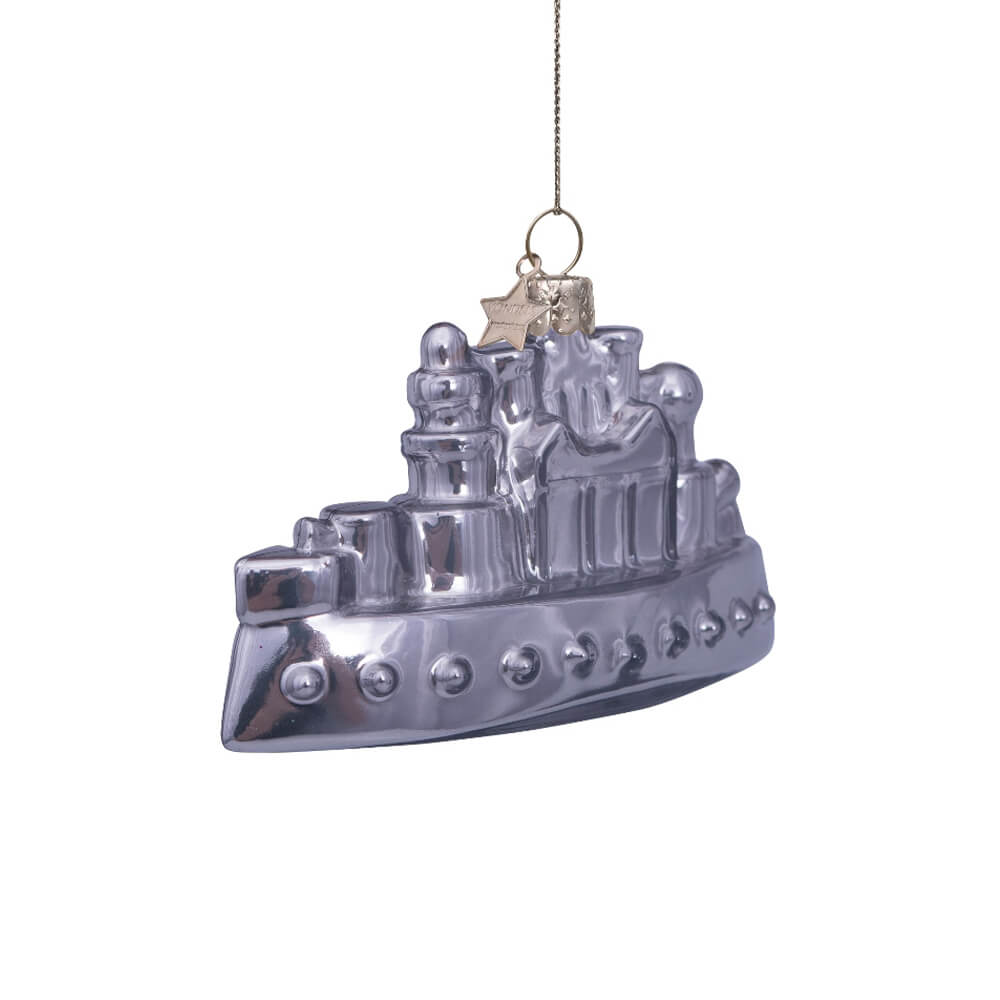 vondels-silver-opal-monopoly-ship-boat-game-piece-christmas-ornament-quarter-view