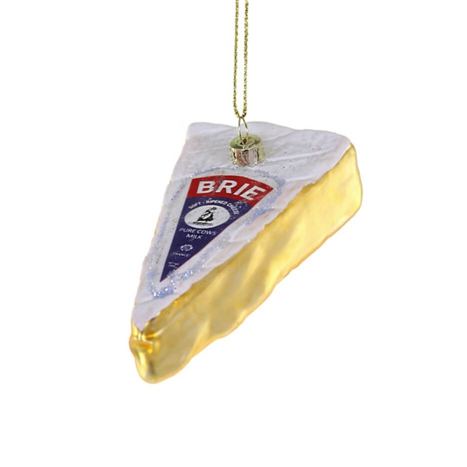 Wedge of Brie Cheese Ornament 3.25" - bubblegum market