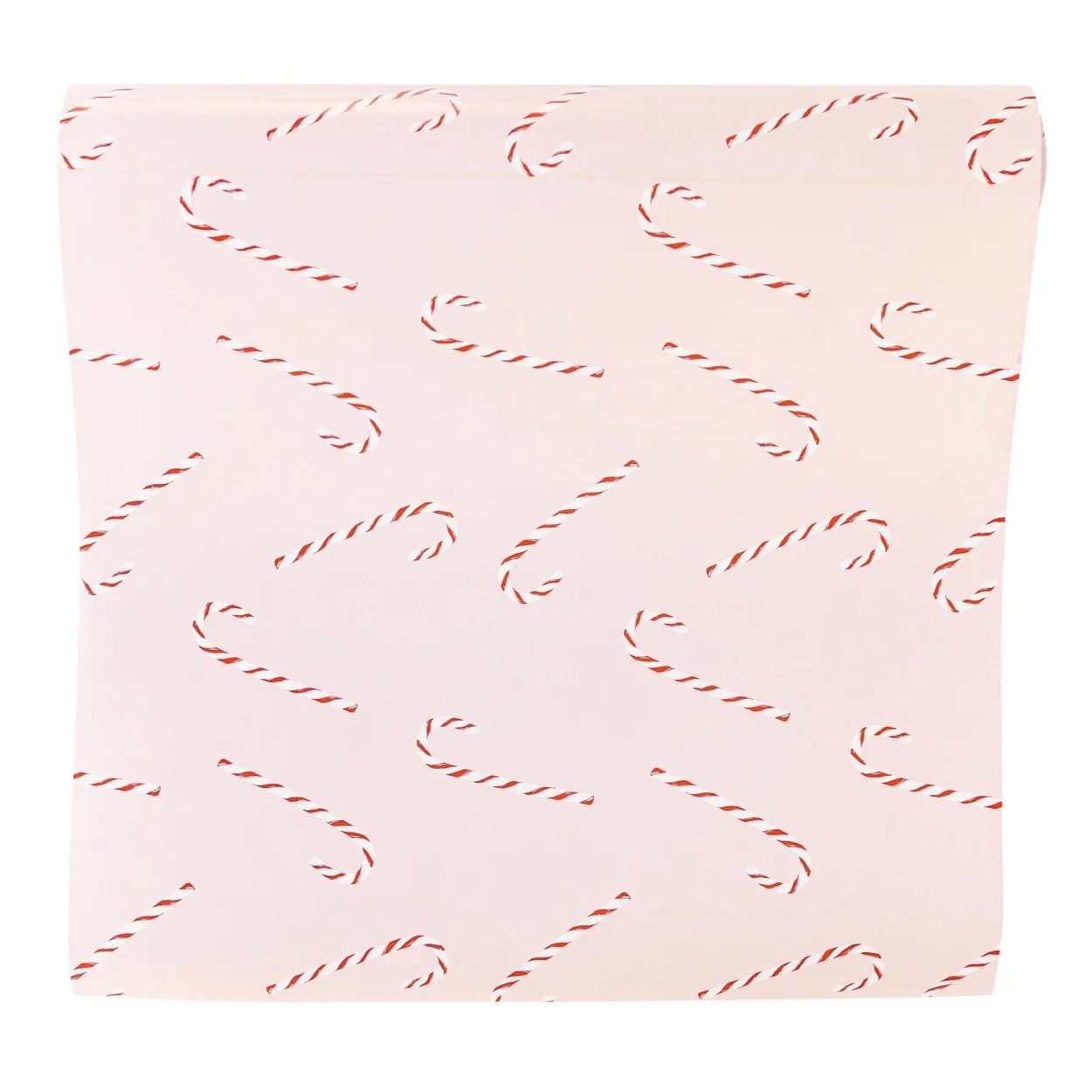Whimsy Santa Candy Cane Paper Table Runner - bubblegum market