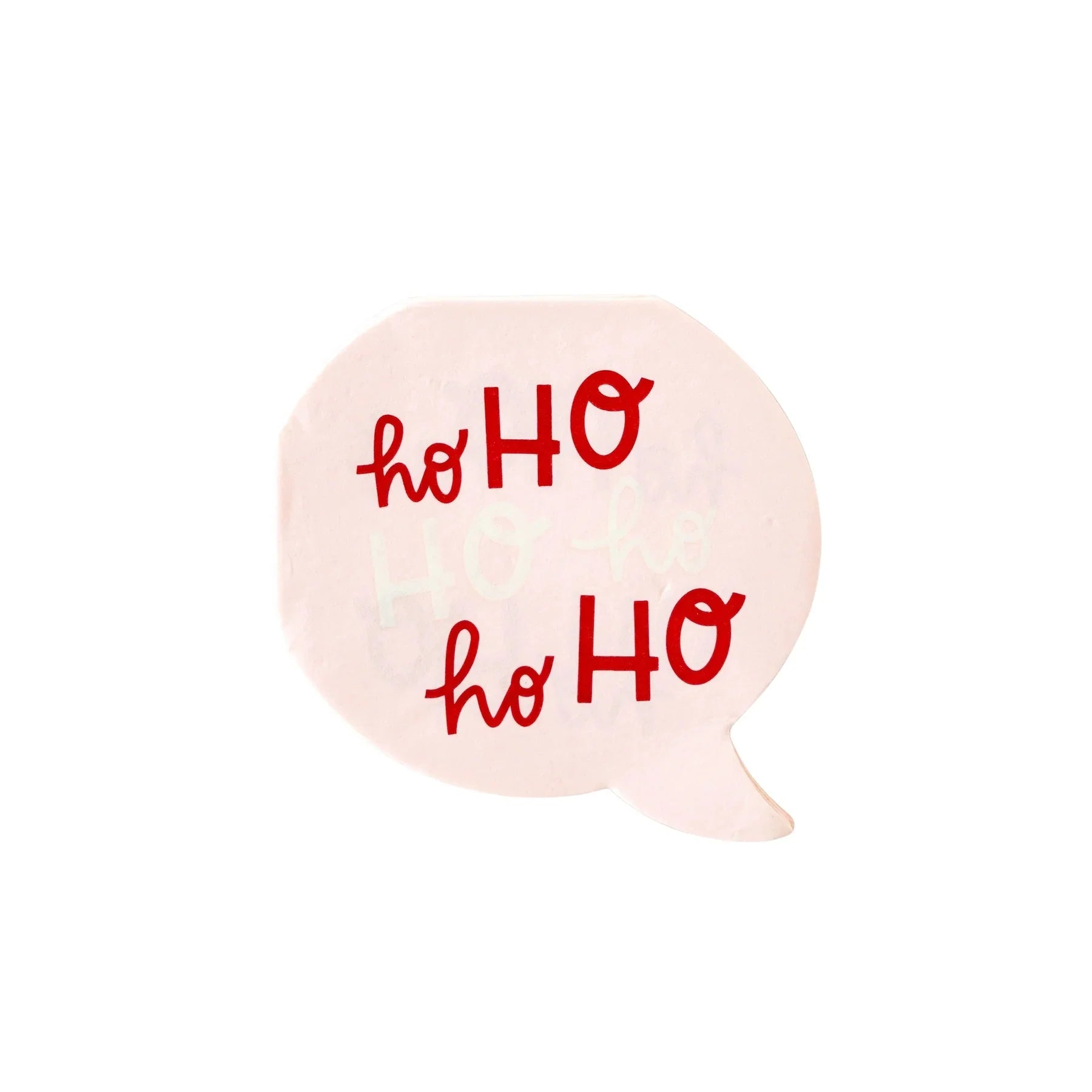 Whimsy Santa Ho Ho Ho Shaped Paper Dinner Napkins - bubblegum market